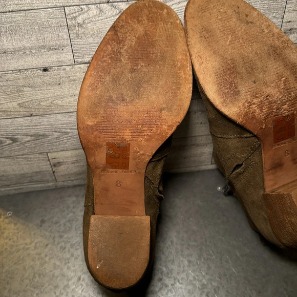 Madewell Boots Womens size 8 Brenner Suede Boho Heel Fall - Picture 7 of 10